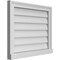 Ekena Millwork Vertical Surface Mount PVC Gable Vent w/ 2"W x 2"H , Brickmould Sill Frame, 24"W x 20"H GVPVE24X2003SN - alternate 5